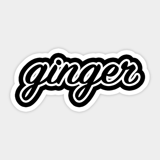 Ginger Sticker by lenn